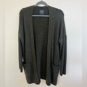 Abercrombie & Fitch Charcoal Open Cardigan size M